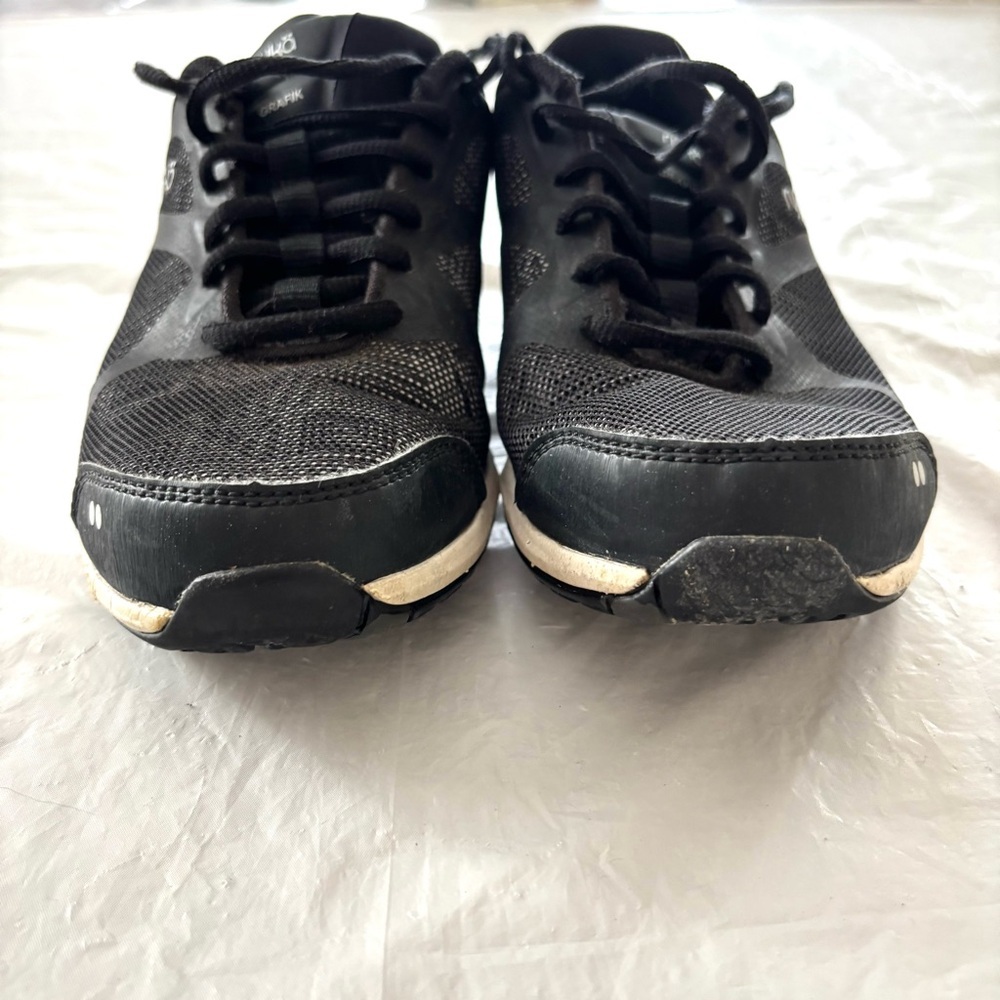 Ryka Grafik running shoes sneakers black white SZ 7 M Gently Worn - Picture 8 of 13